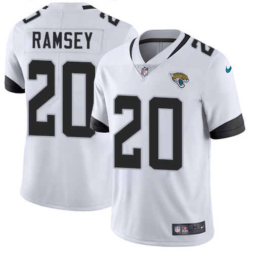 Nike Jacksonville Jaguars #20 Jalen Ramsey White Men Stitched NFL Vapor Untouchable Limited Jersey->jacksonville jaguars->NFL Jersey